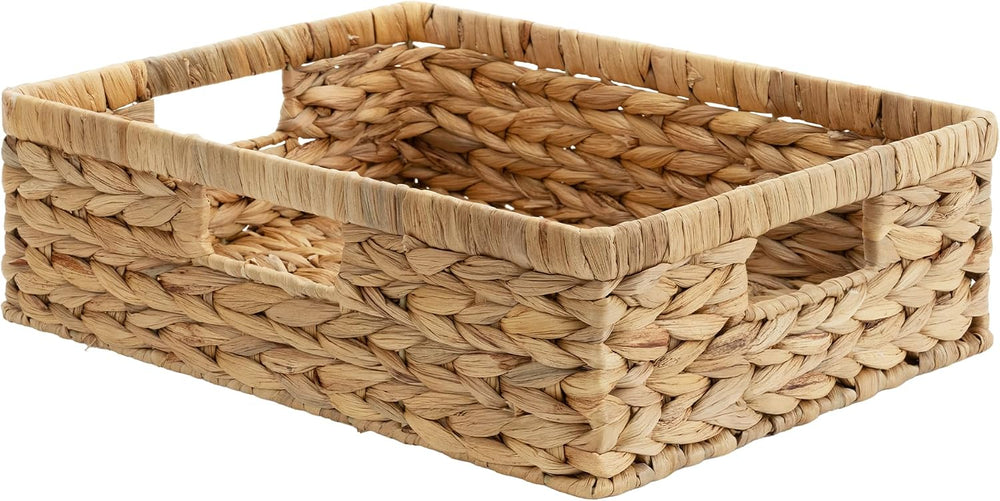 StorageWorks Wicker Storage Baskets for Shelves, Pantry Baskets, 1-Pack