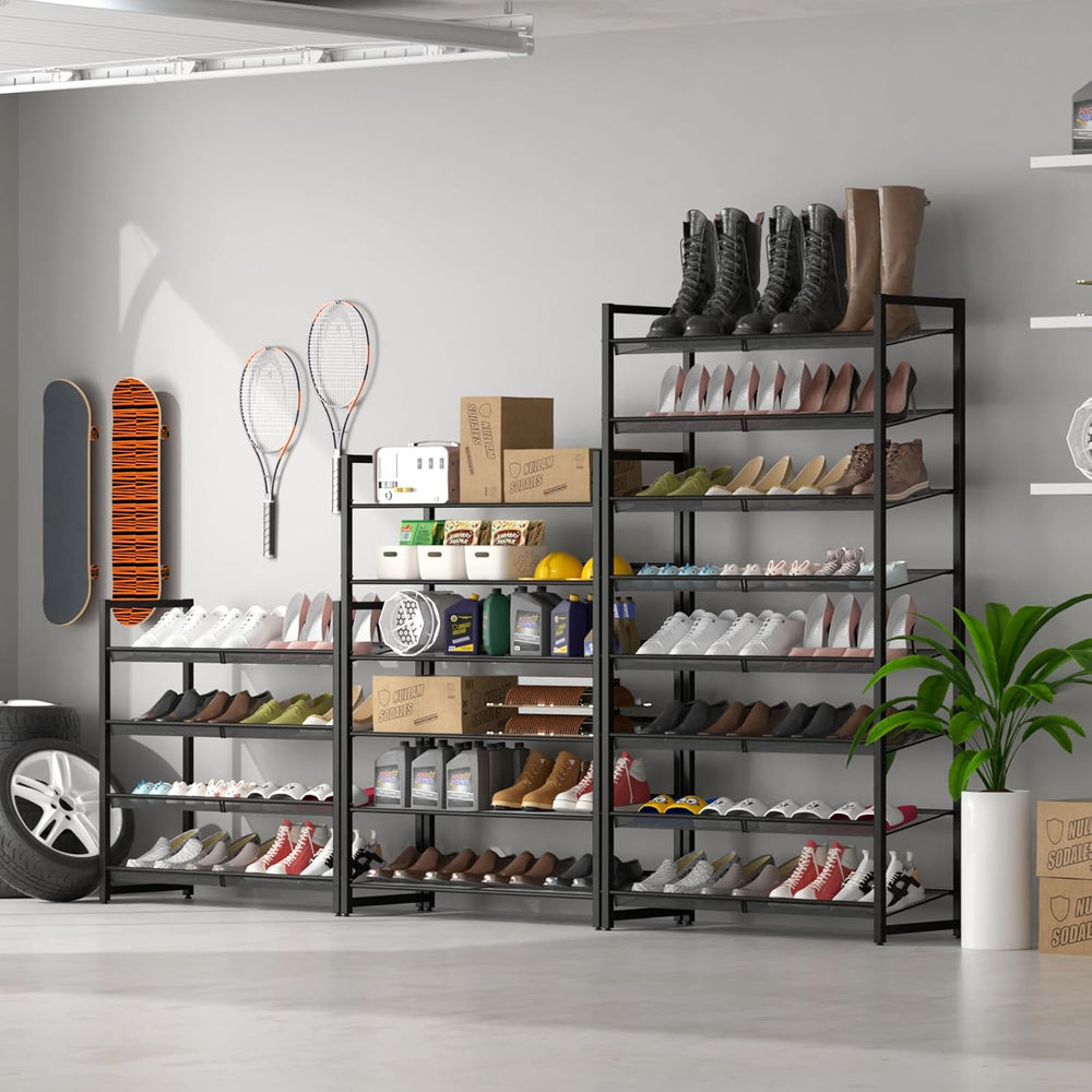 Shoe Rack, 8-Tier Metal Shoe Organizer, Tall Shoe Rack for Closet,entryway,Ga...