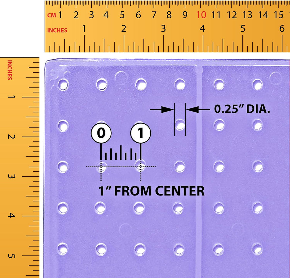 Azar Displays 771620-PUR Plastic Pegboard for Wall Organization - Garage Tool...