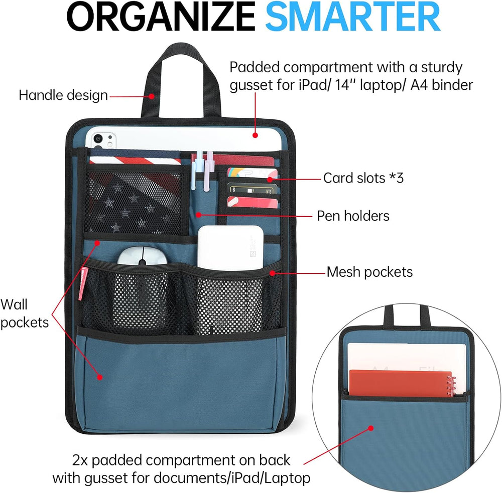 Rugged Silm Backpack Organizer Insert for Laptop A4 Binder Paperwork Document...