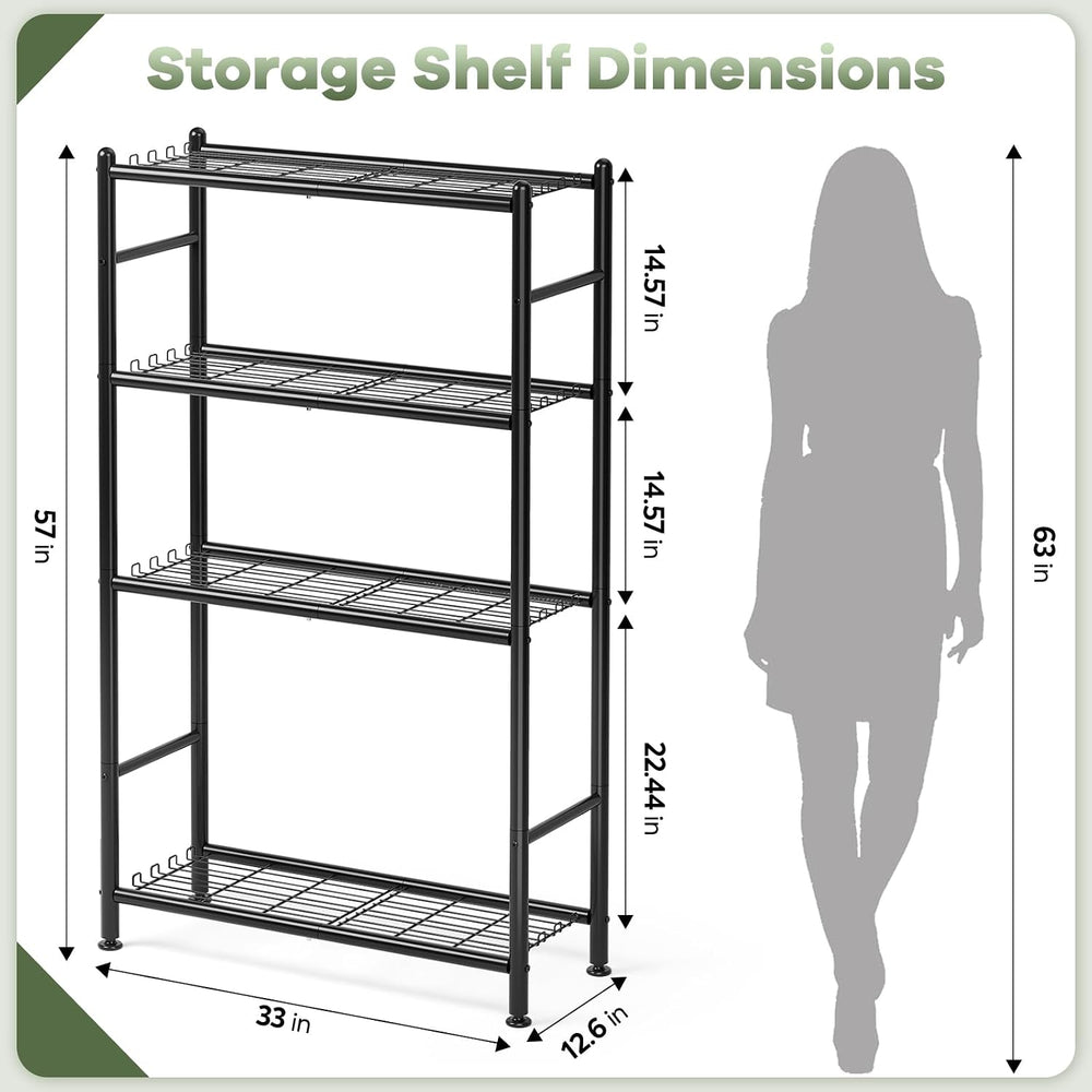 Metal Wire Storage Shelves, Kitchen Pantry Closet Storage Organizer