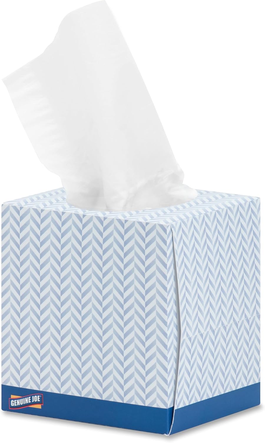 Genuine Joe Facial Tissue Cube Box, 7.9" x 7.5", 2-Ply, 85 Sheets/B...