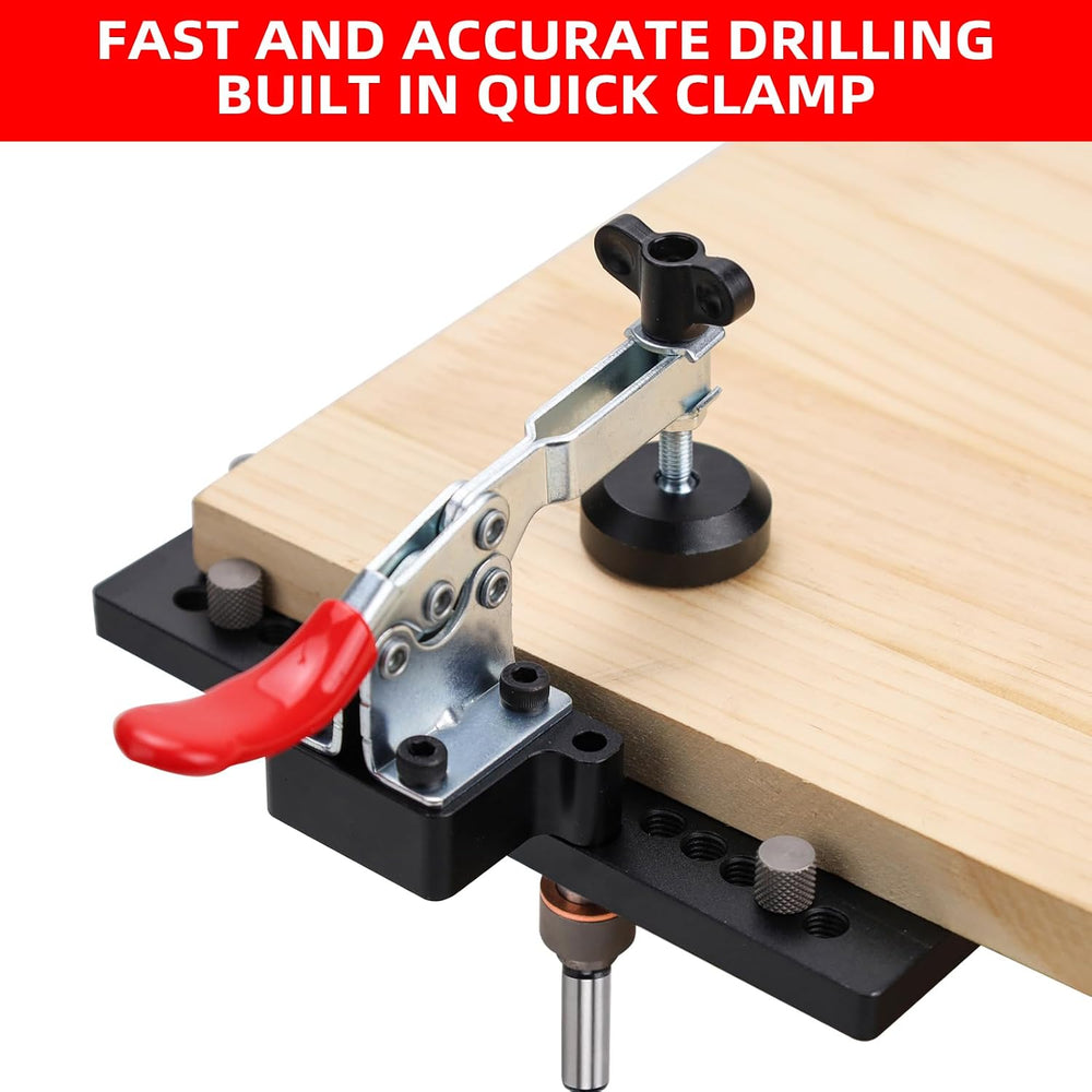 GOINGMAKE Metal Concealed Hinge Jig with Quick Clamp,35mm Cabinet Hinge Jig