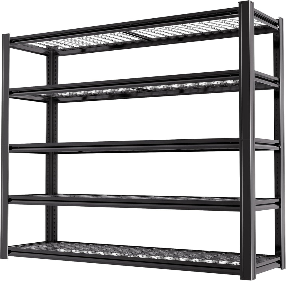 5-Tier Heavy Duty Garage Shelving, 5,000 lbs Capacity Adjustable Metal Storag...