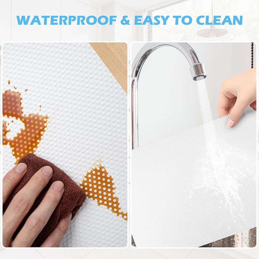 Drawer Liners, Waterproof Shelf Liner, Anti-Slip Non-Adhesive BPA Free Kitche...