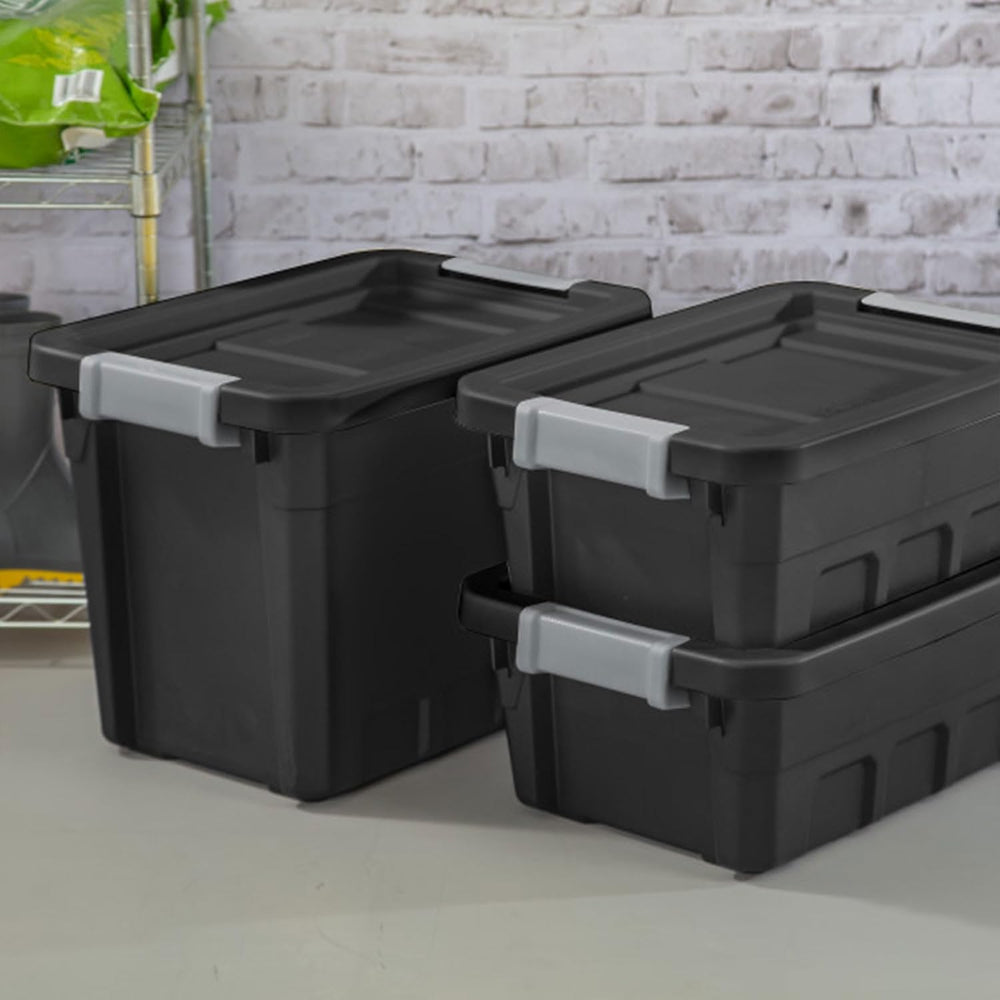 Sterilite 18-Pack Plastic Storage Bins with Lids, Stackable Containers, 7.5 G...