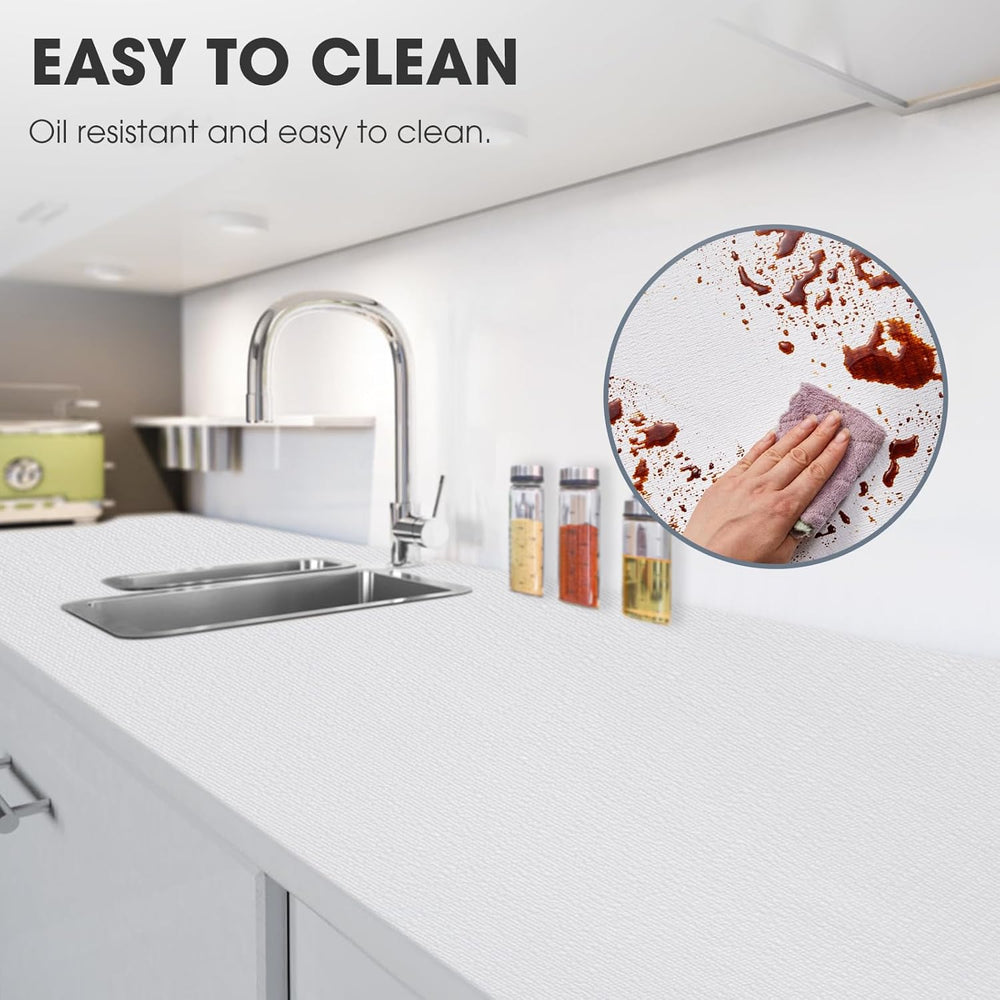 Drawer and Shelf Liner for Kitchen Cabinets, White, 24IN X 30FT