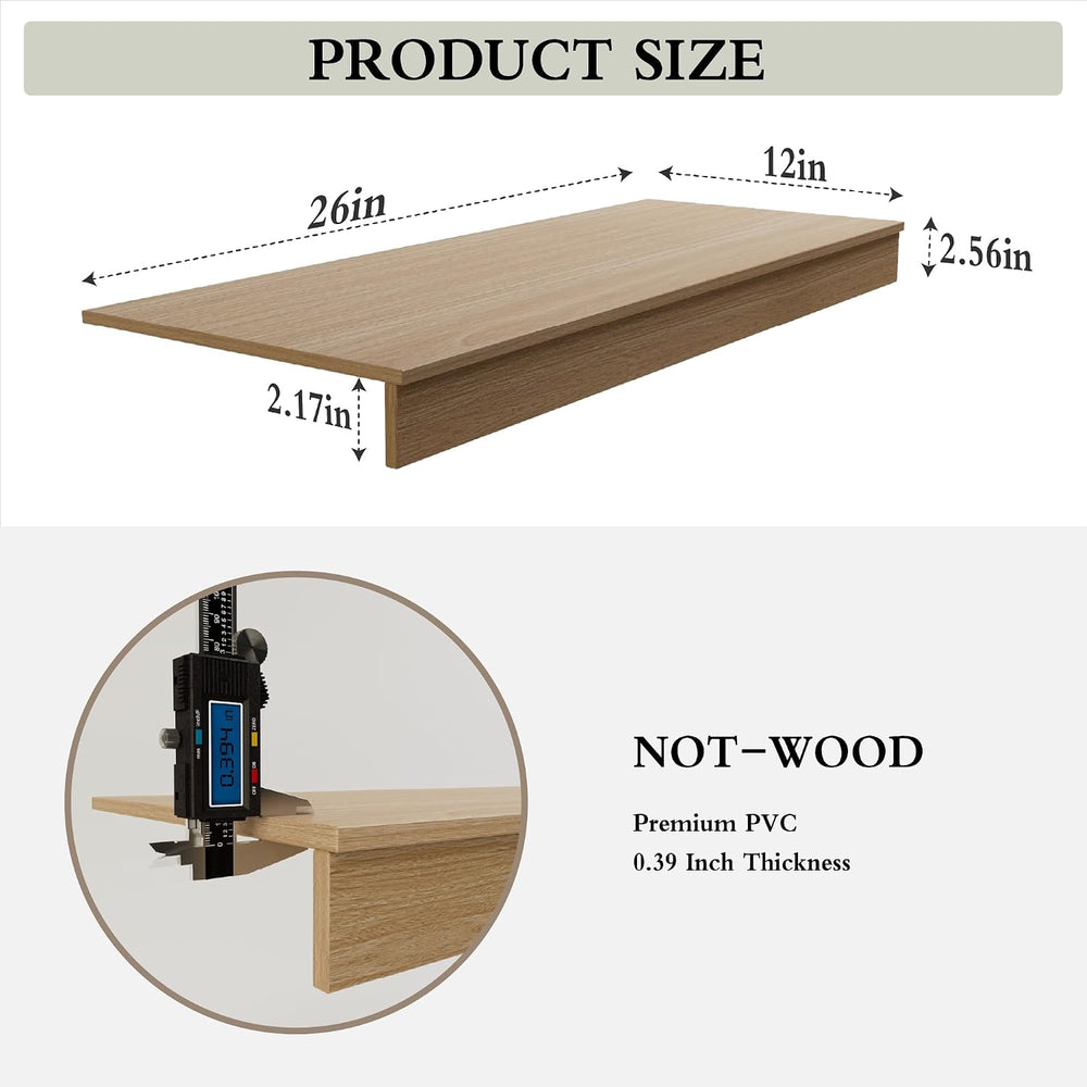Wire Shelf Covers, 26"W x 12"D PVC Wire Rack Cover for Wire Shelvin...