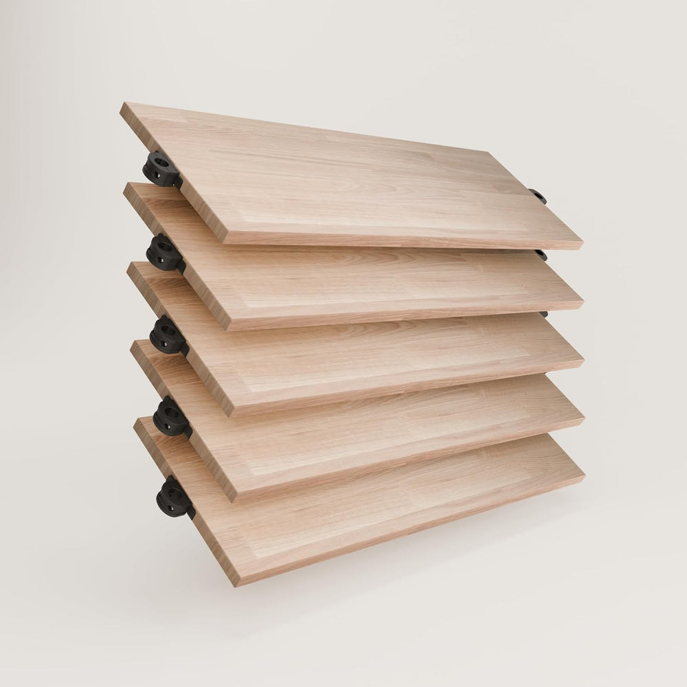 pamo Adjustable Closet Organizer Shelf Board Oak – 36" x 12"