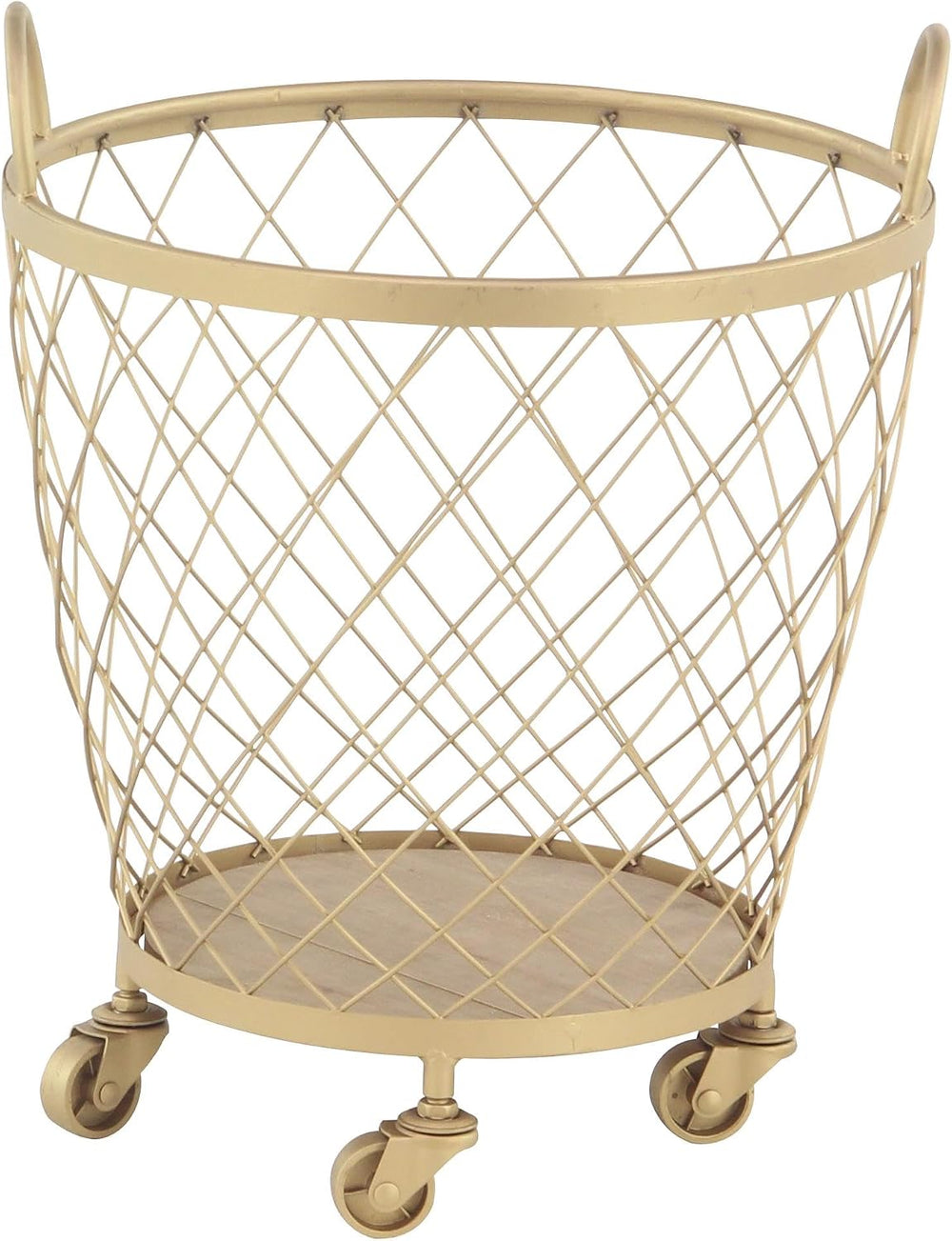 Deco 79 Metal Storage Cart, Set of 2 Cart 15", 21"H, Gold