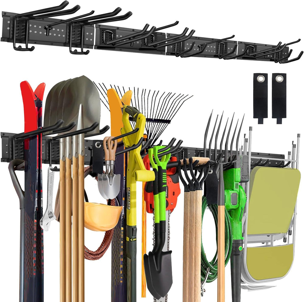 Garage Tool Organizer Wall Mount, 64in Tool Rack, 560LBS Capacity