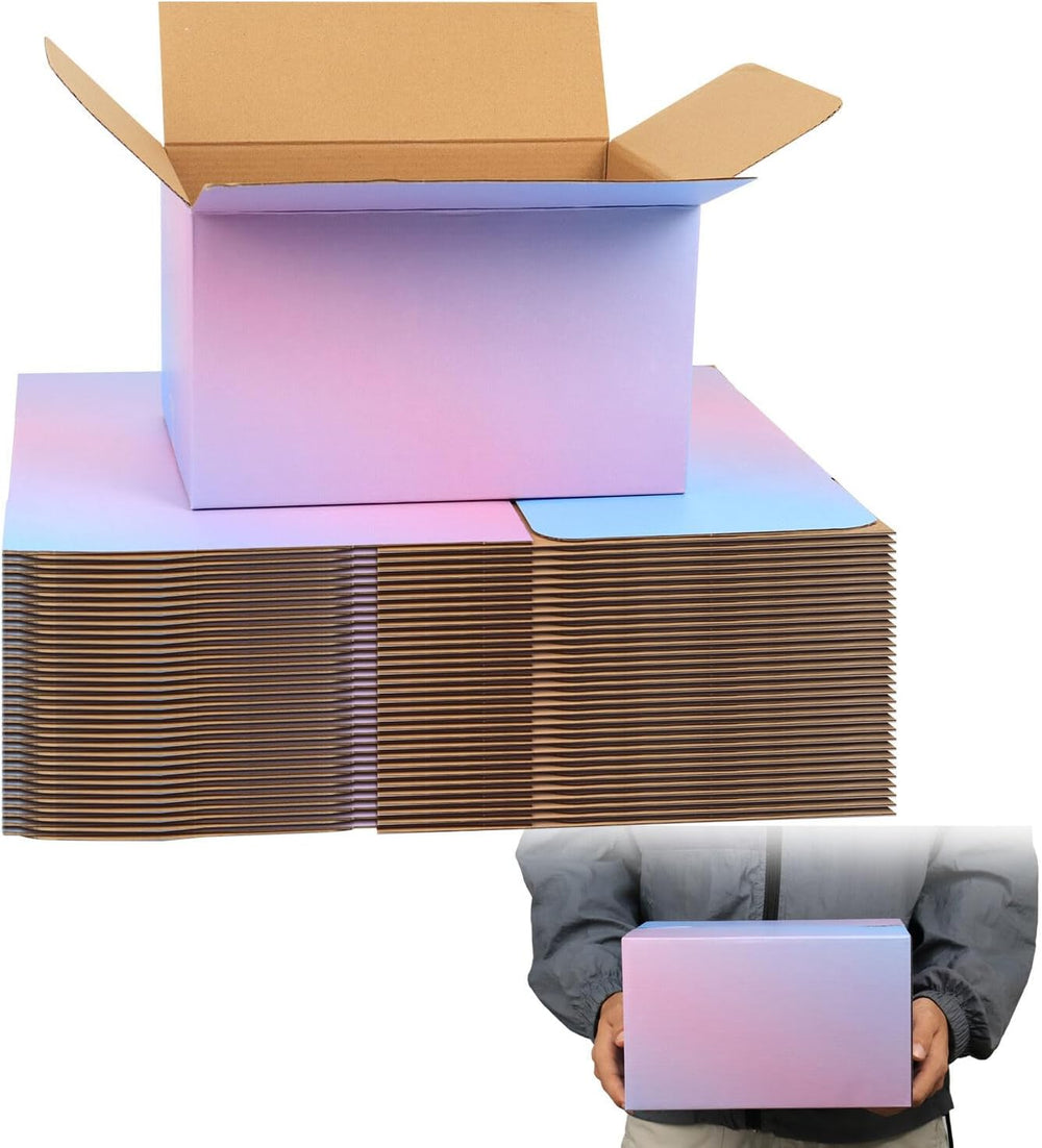 FORBFAN 10 x 7 x 6 Shipping Boxes, 30 Pack Corrugated Cardboard Mailing Boxes...