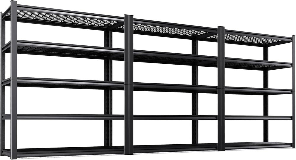 Set of 3 Garage Shelving-2500 lbs 5 Tier Storage Shelves,78"Hx46"Wx...