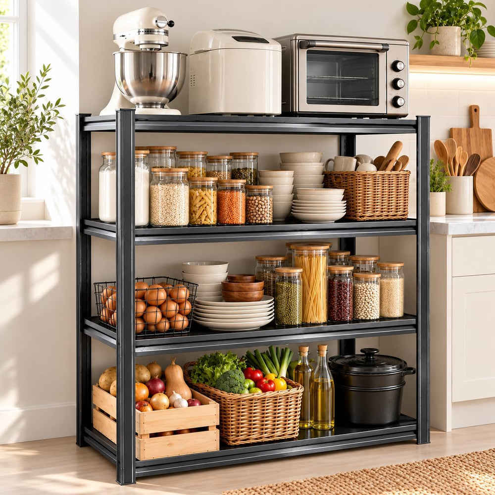 Kitchen Shelf, Adjustable Bakers Rack, Heavy Duty Coffee bar
