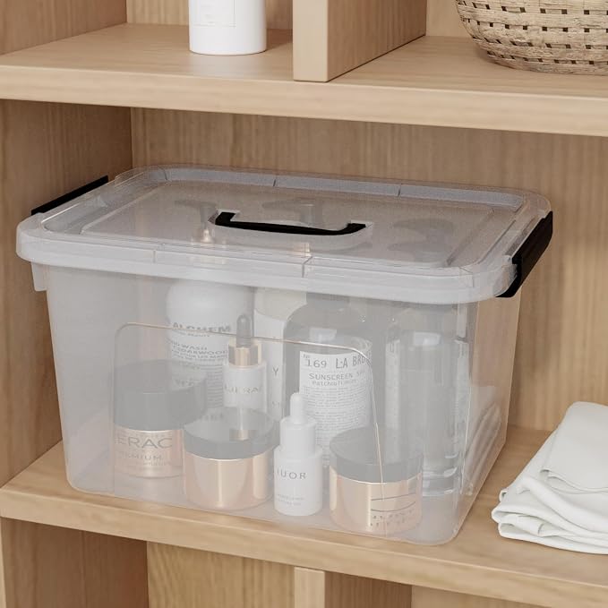 10.5 L Clear Latch Storage Bin