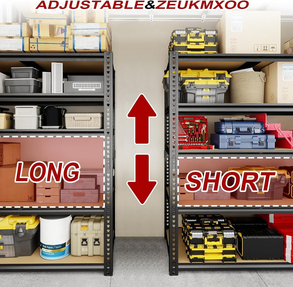 Garage Racks for Storage，5-Tier Adjustable Garage Shelving Storage Shelves,24...