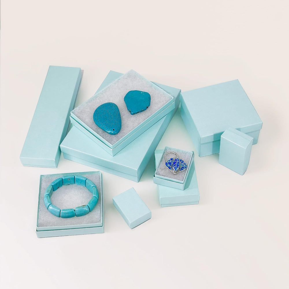 TheDisplayGuys 25 Cardboard Gift Jewelry Boxes w/Padding #75-7.1x5.2x1.3