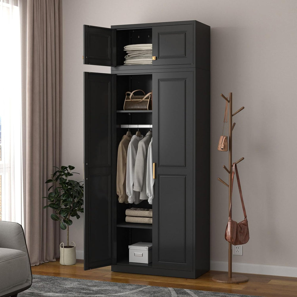 SteeLoong 15”Metal Well Storage Cabinet,Upper Cabinet for Wardrobe