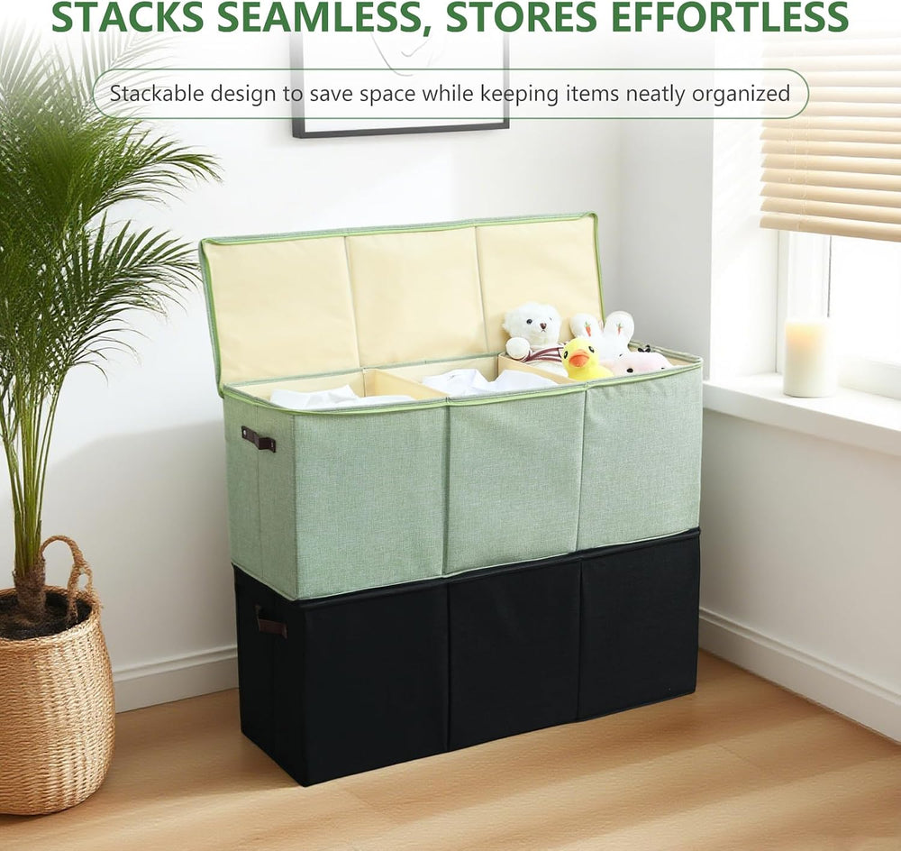 Extra Large Storage Box with Zippered Lid 130L Jumbo Basket Bin