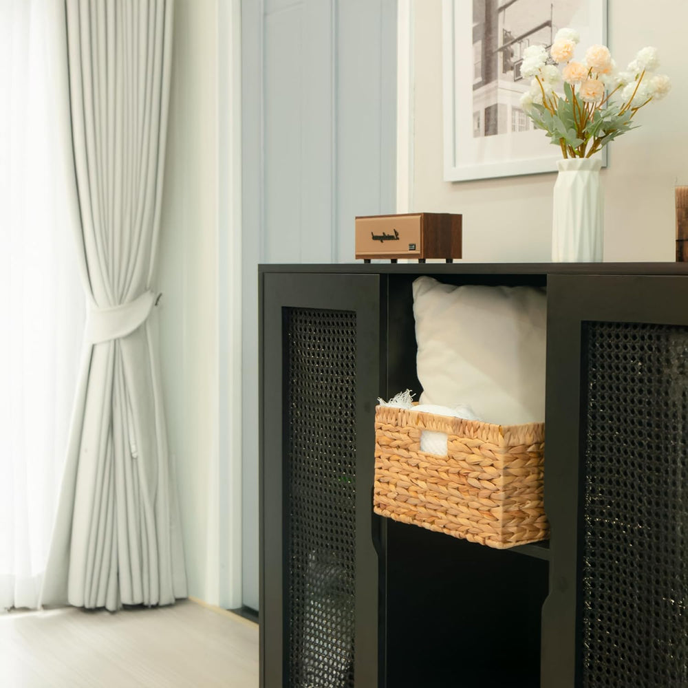 KOKODO 16.5"Lx13"W Extra Large/Jumbo Wicker Storage Baskets with Ch...