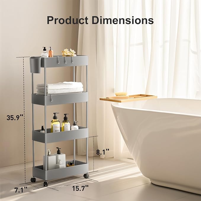 Pipishell Slim Storage Cart