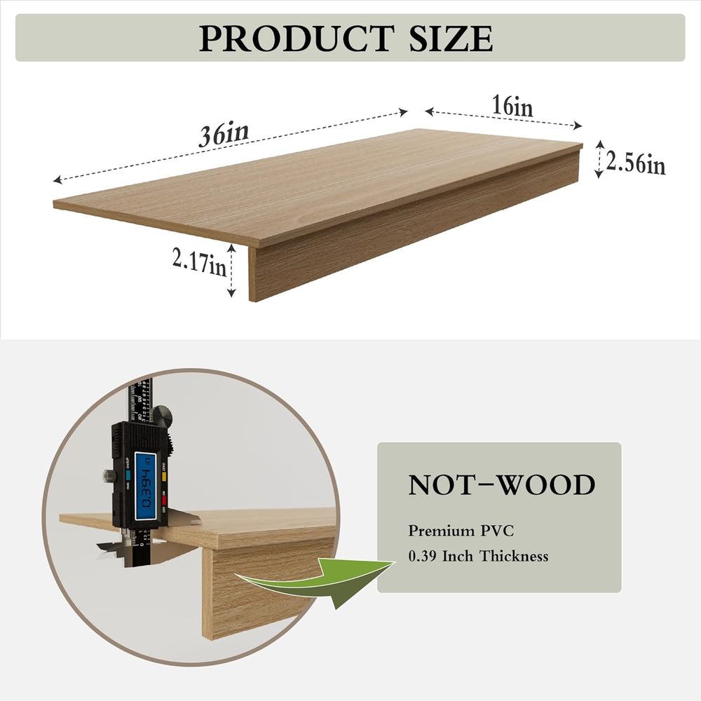 Wire Shelf Covers, 36"W x 16"D PVC Wire Rack Cover for Wire Shelvin...