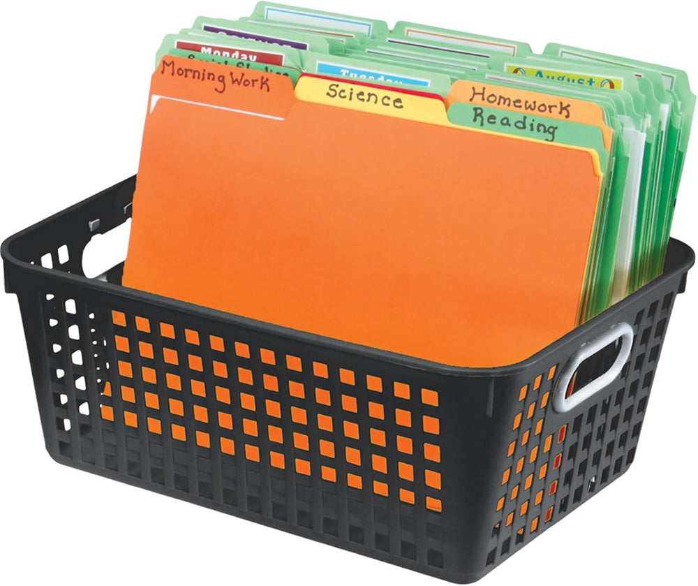 Really Good Stuff Large Plastic Book Baskets, 13.25" by 10" by 5.5&...
