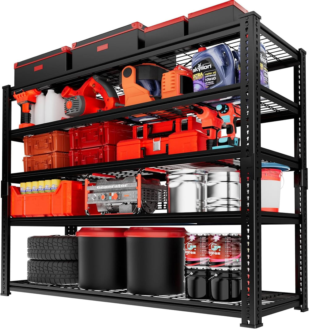 Storage Shelves, Garage Shelving Heavy Duty 2800 LBS Capacity, 48"L x 18...