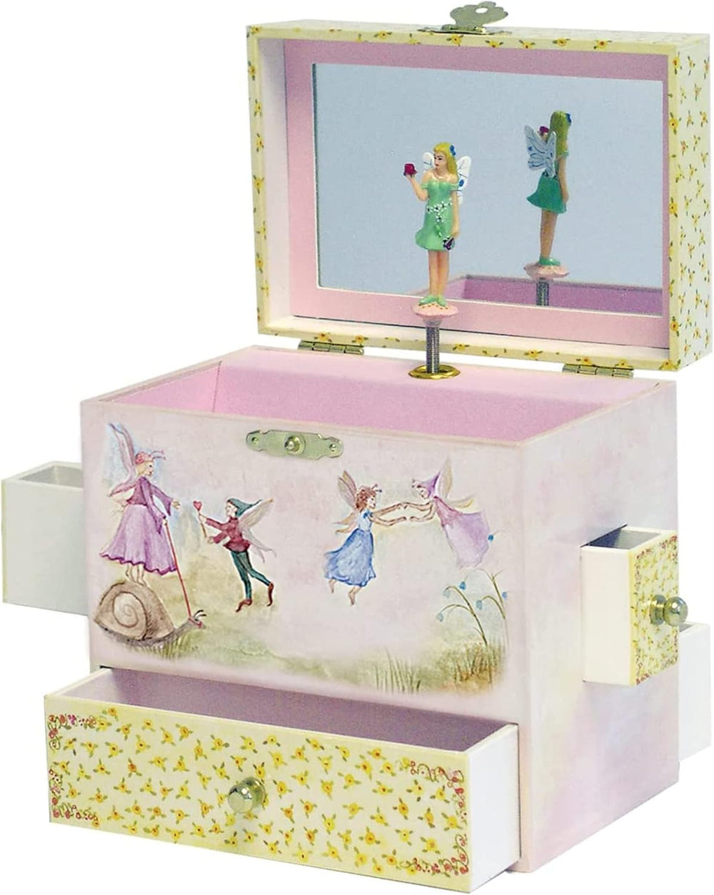 Enchantmints Fairy Music Box for Girls Spins to Music 4 Pullout Drawers