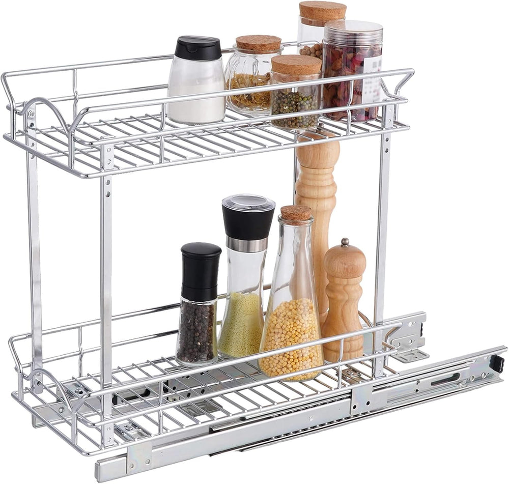OCG Slide Out Cabinet Organizer for Narrow Cabinet (5" W X 17" D), ...