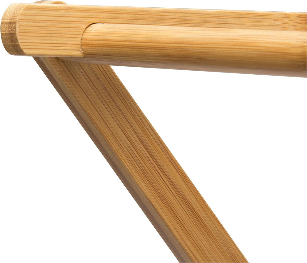 Household Essentials Bamboo Folding Clothes Drying Rack, Upscale Laundry Rack...