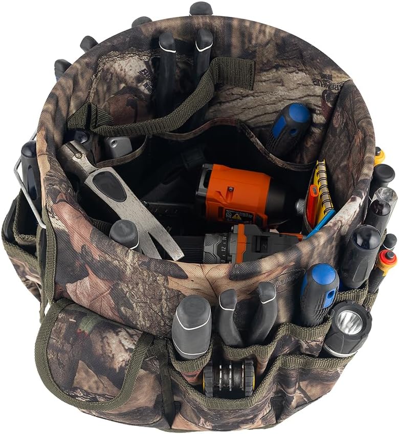 Bucket Boss - Camo Bucketeer Bucket Tool Organizer (Fits 5 Gallon Bucket), Bu...