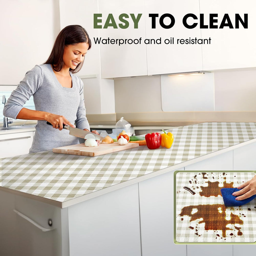 Beautysaid Shelf and Drawer Liner for Kitchen Cabinet Non Adhesive Non Slip