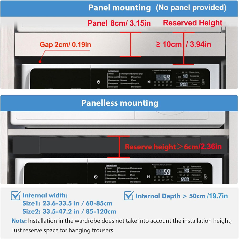 YJINGRUI Pull Out Trousers Rack for Closet, 11 Rods, 66lb (23.6-33.5in)