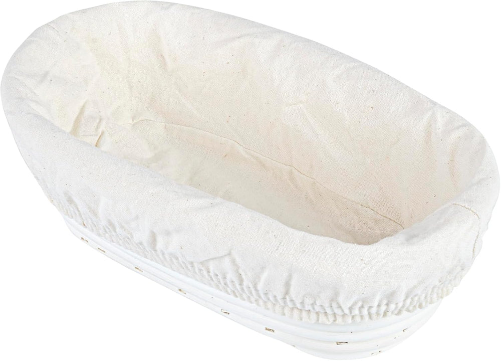 Restaurantware 9 3/4 In Oval Rattan Banneton Proofing Baskets, 1 Count
