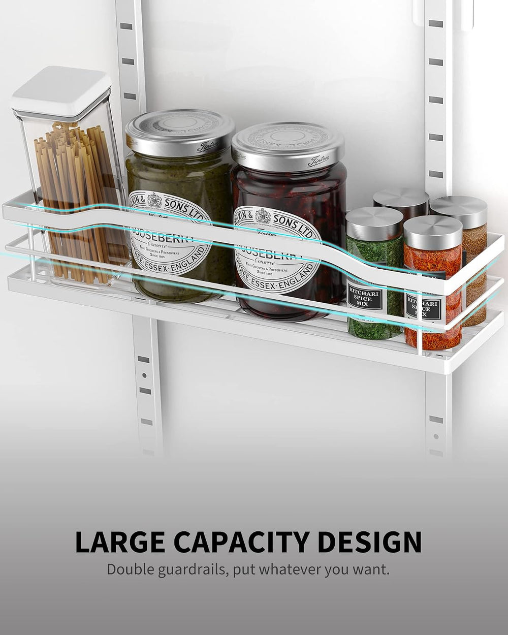 Moforoco White 9-Tier Over The Door Pantry Organizer, Pantry Organization And...