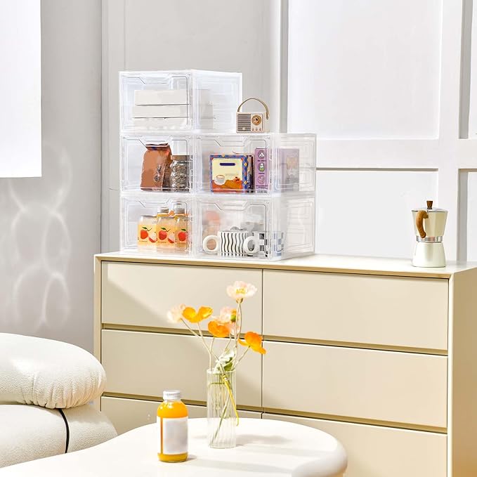 10 Pack Closet Organizers and Storage, Clothes Organizers and Storage, Plastic