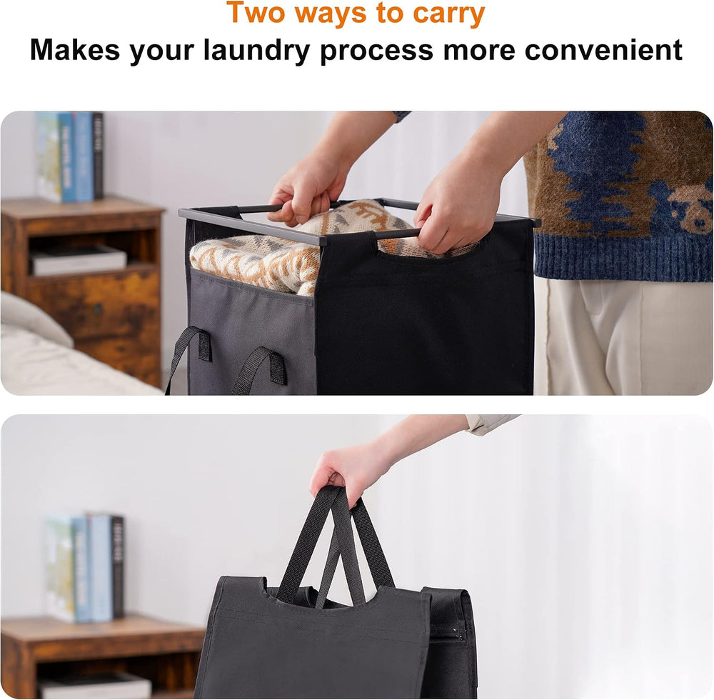 Heybly Laundry Hampers, 3 × 15 Gal (171 L) Laundry Basket with Large Desktop ...