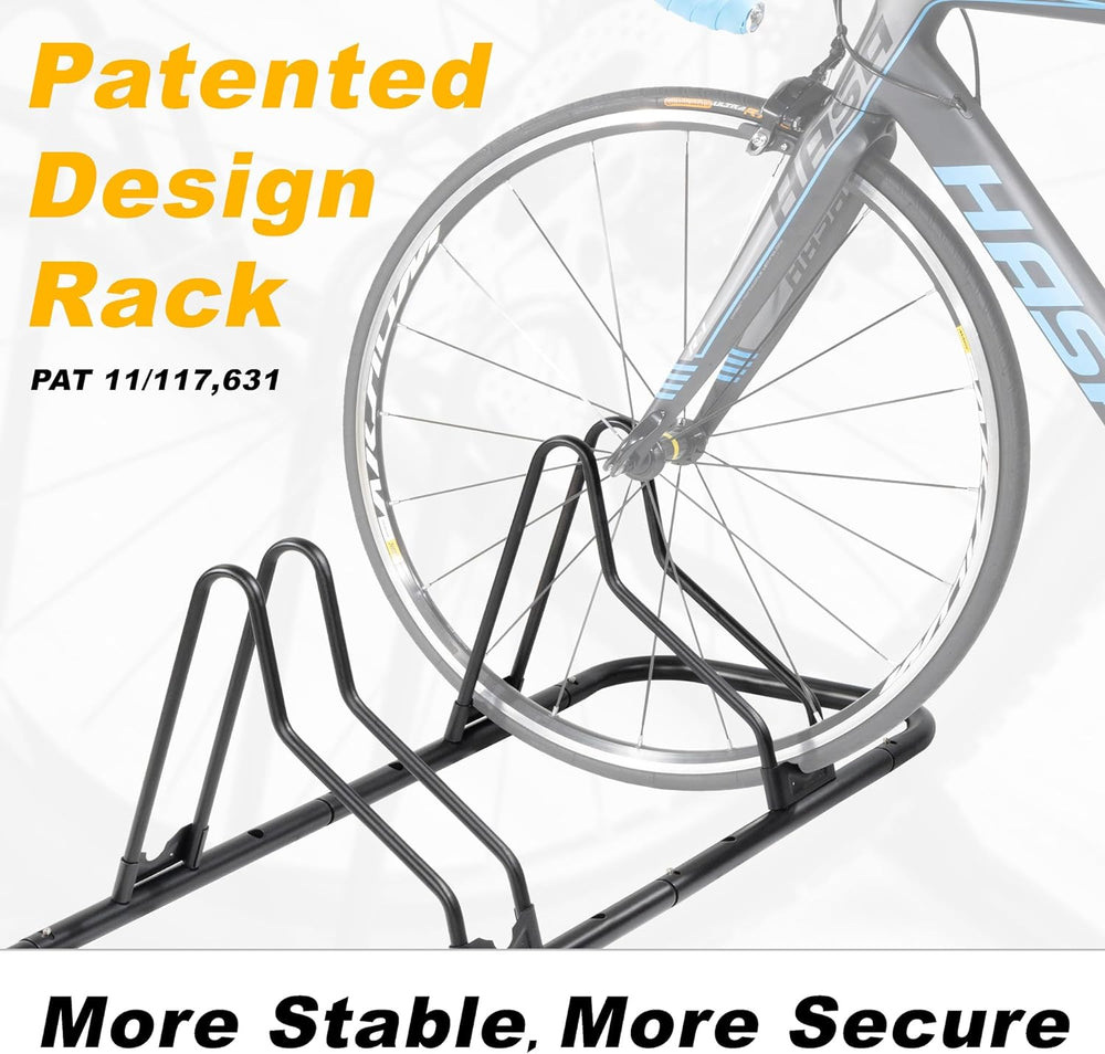 CyclingDeal Bicycle Floor Parking Rack Stand - for Mountain MTB Road Bike - I...