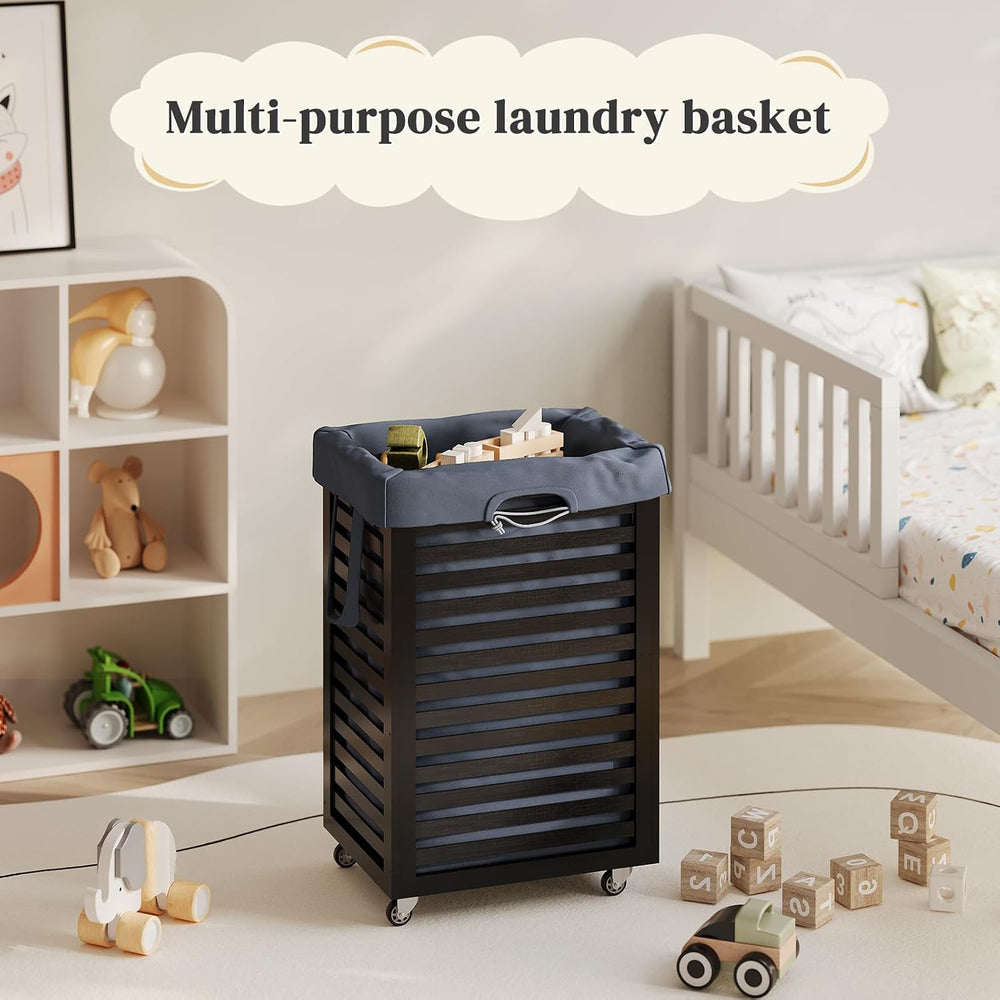 Laundry Hamper bamboo wood Laundry Clothes Laundry Hamper Clothes Storage