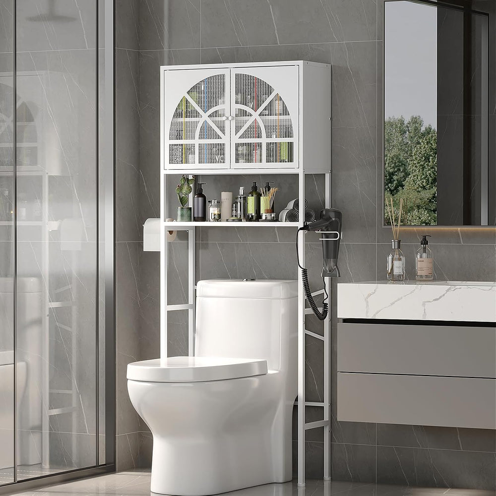 Xubialo 61"H Over The Toilet Storage Cabinet with Doors: Bathroom Organizer