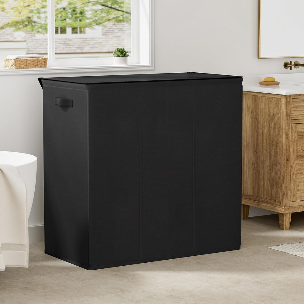 WOWLIVE 180L Laundry Hamper 3 Section, Large Laundry Basket with Lid