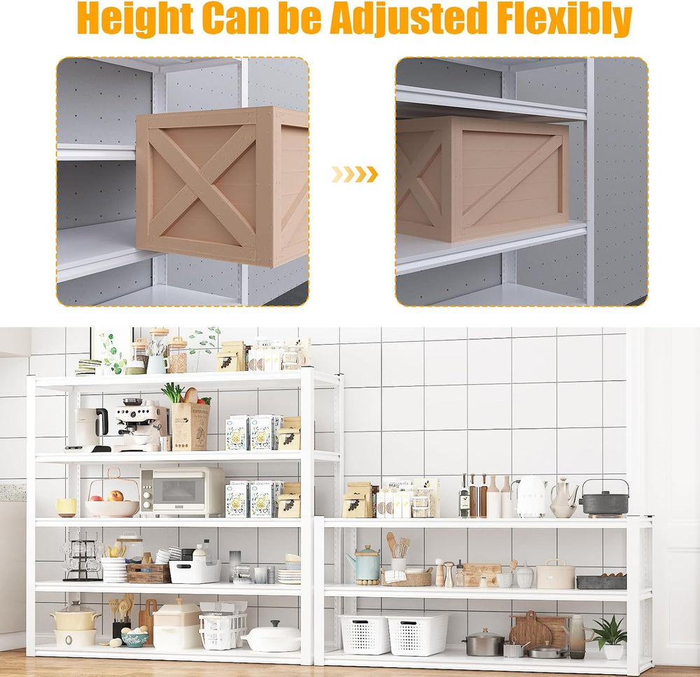 Himimi Garage Shelving 3500 LBS Garage Shelves Heavy Duty 72" H Standing...