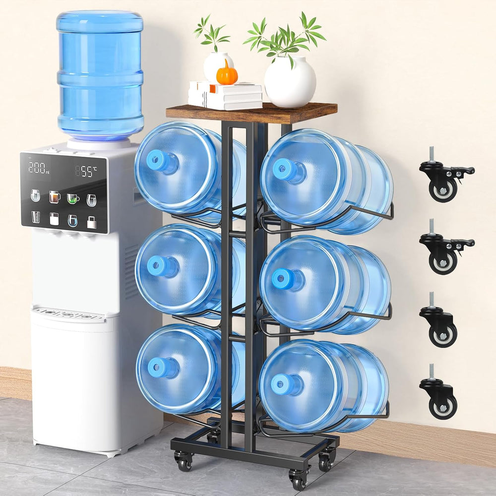 5 Gallon Water Jug Holder,3 Tier Foldable Heavy Duty Water Jug Stand Water Bo...
