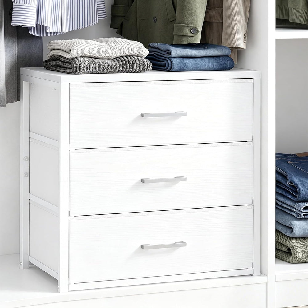 Fixwal Closet Drawers for Clothes, 1 Pack, 3 Drawers Dresser, 21.2" Wide