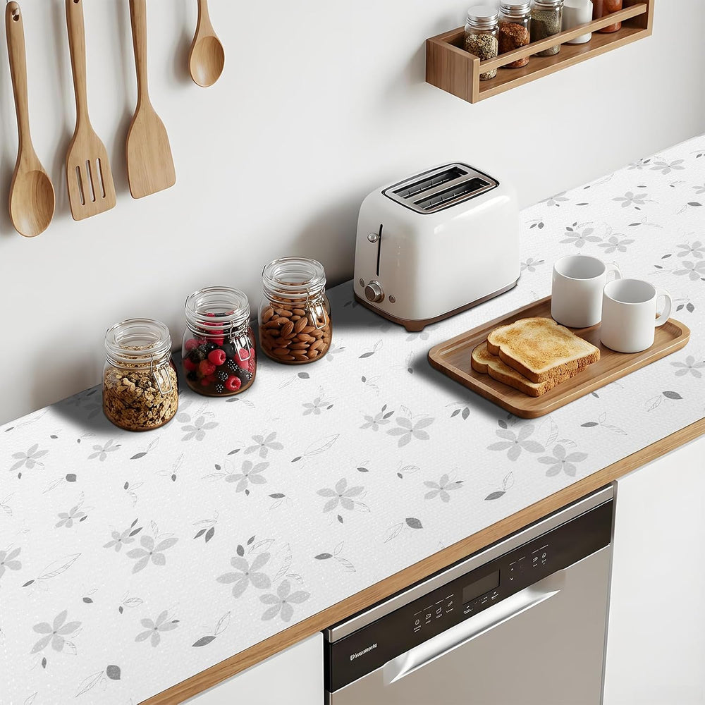 Shelf Liner Floral 10Rolls*17.7'' X 96'' Drawer Liner for Kit...