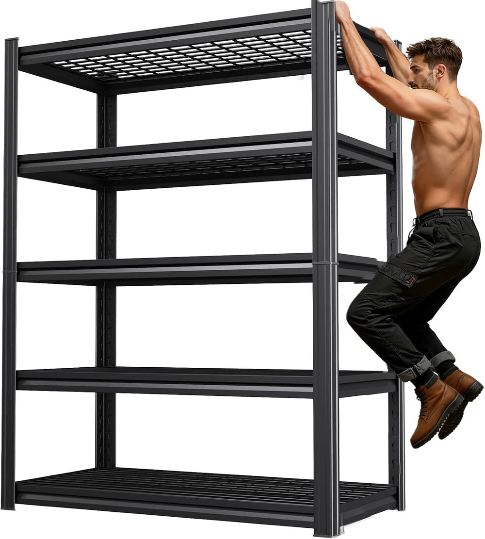 71''H Storage Shelves, Garage Shelving,Adjustable Heavy Duty Shelving...