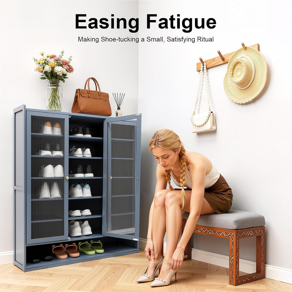 Shoes Rack Organizer,Shoe Storage Cabinet,8 Tiers Freestanding Shoe Rack,Shoe...