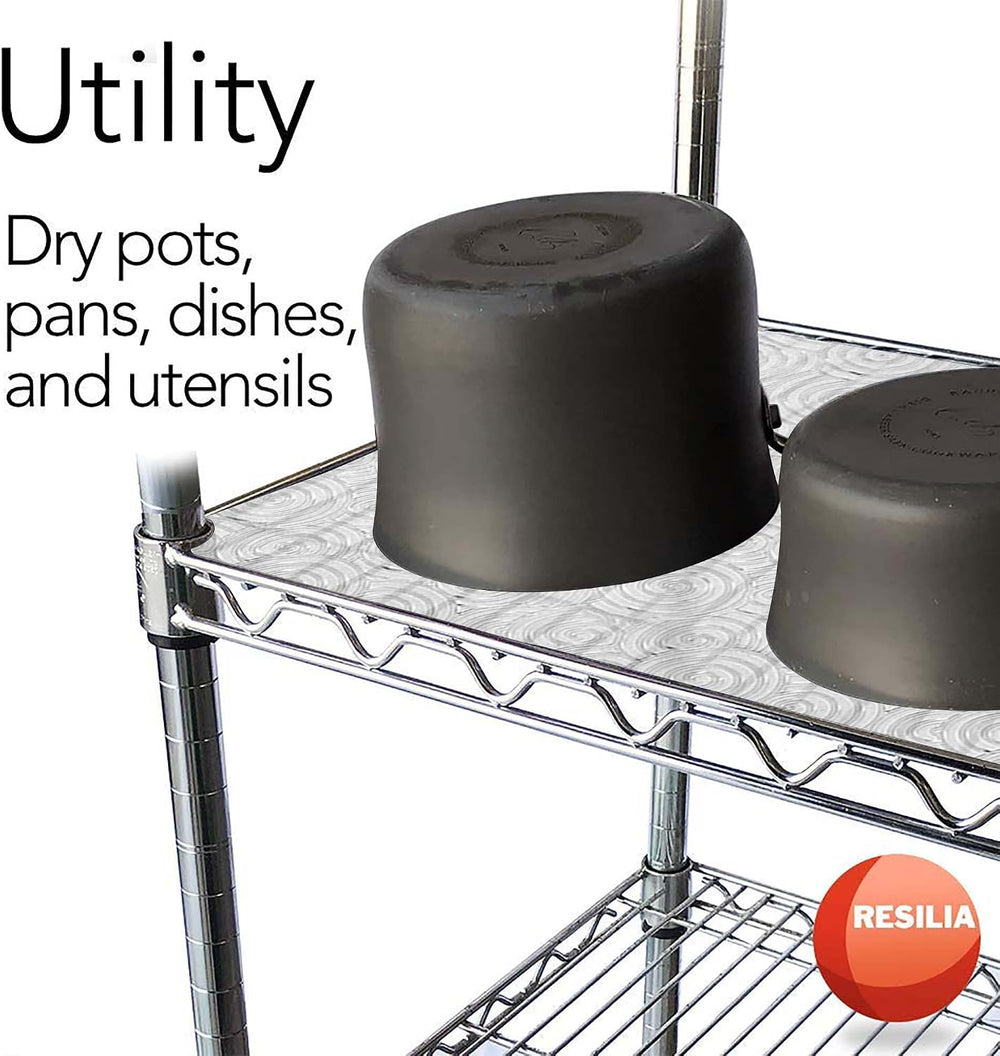 RESILIA Shelf Liner Set for Wire Shelving Units – 5 Pack, 18 Inches x 36 Inch...