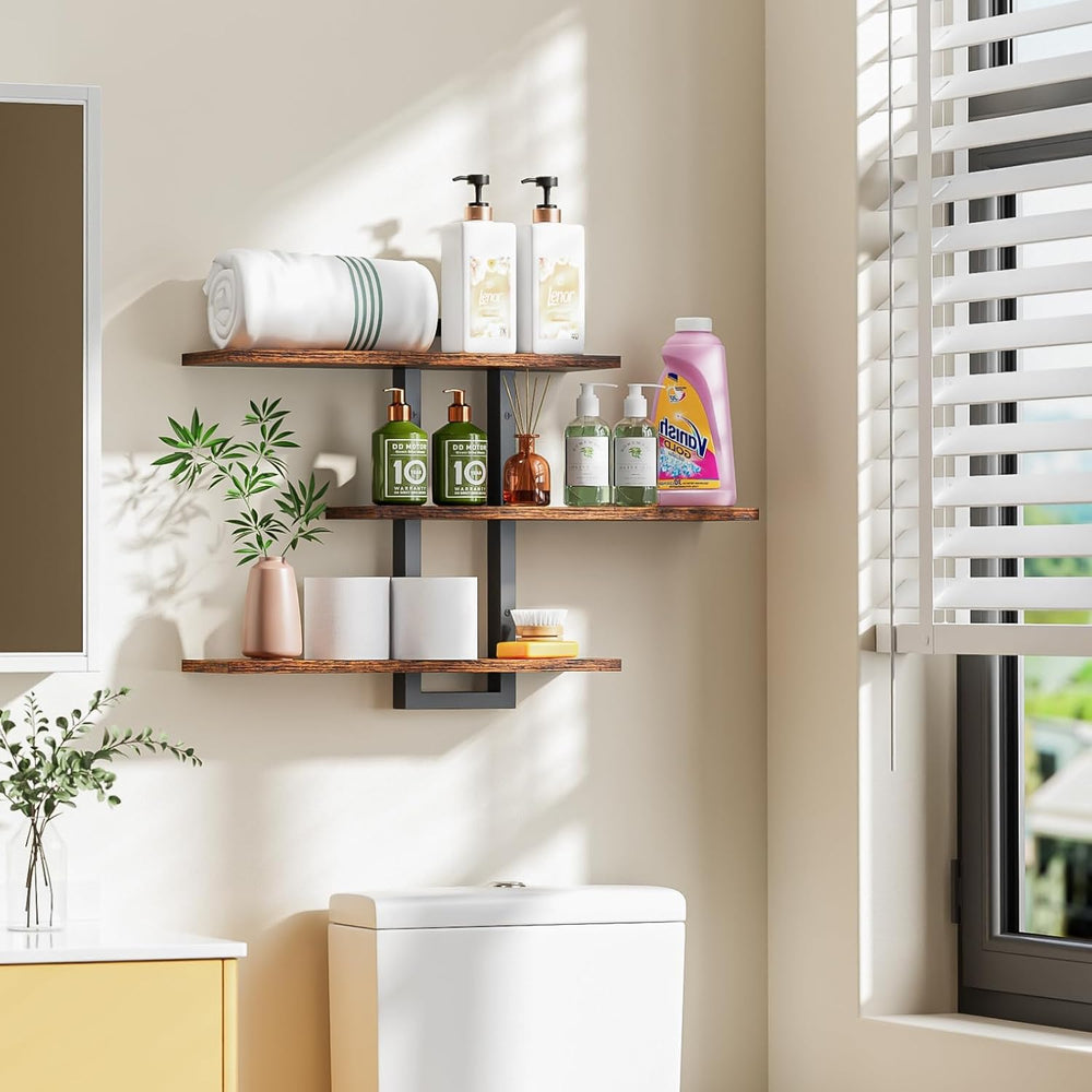 Homode Floating Shelves for Wall, Wood Wall Shelves for Bathroom